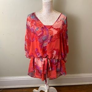 3 for $30-EUC a.n.a chiffon blouse with tank top